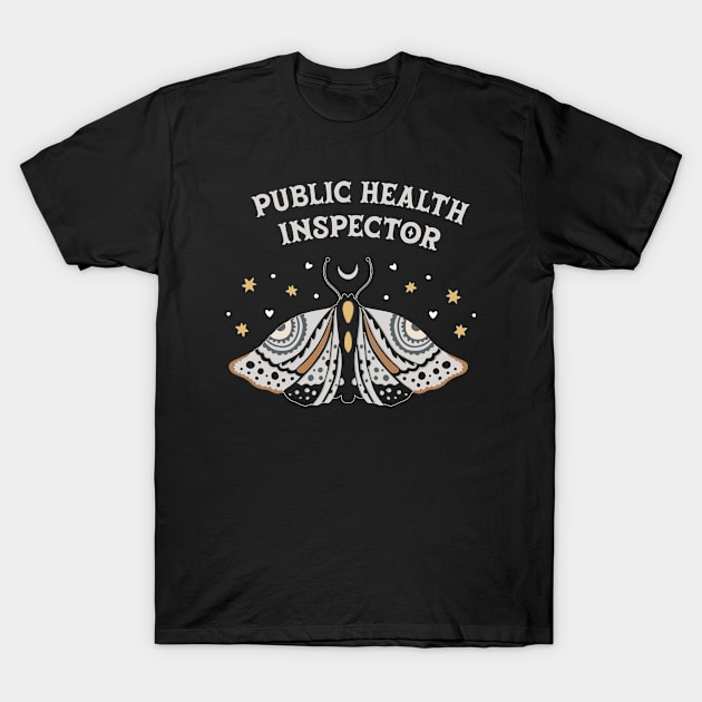 Public Health Inspector - Boho Butterfly Design T-Shirt by best-vibes-only